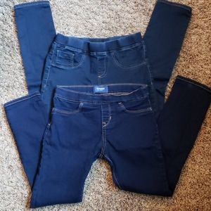 Girl's pull on jeggings